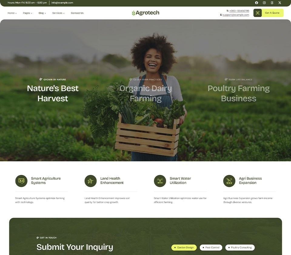 Farming Expert Working